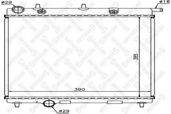 STELLOX 1026093SX Радіатор, охолодження двигуна