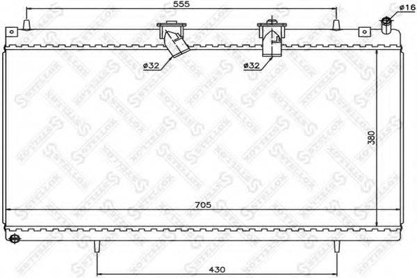 STELLOX 1026115SX Радіатор, охолодження двигуна