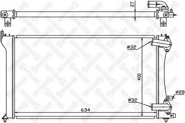 STELLOX 1026134SX Радіатор, охолодження двигуна