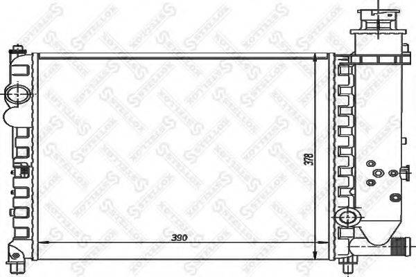 STELLOX 1026150SX Радіатор, охолодження двигуна