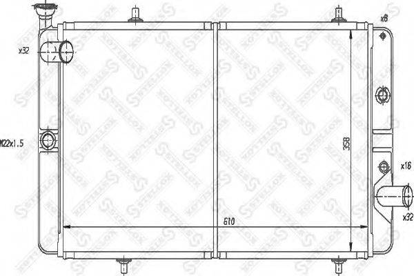 STELLOX 1026151SX Радіатор, охолодження двигуна