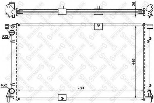 STELLOX 1026181SX Радіатор, охолодження двигуна