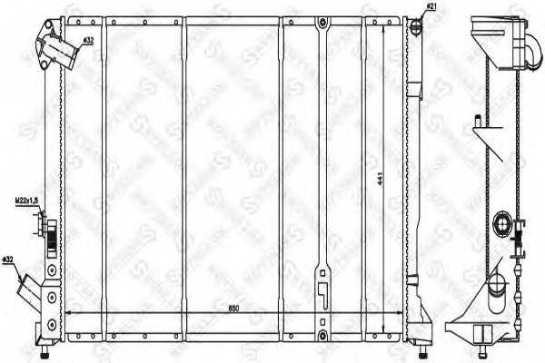 STELLOX 1026215SX Радіатор, охолодження двигуна