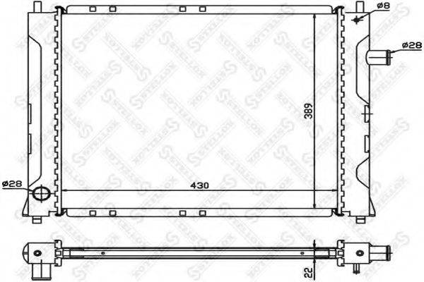 STELLOX 1026226SX Радіатор, охолодження двигуна