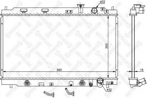 STELLOX 1026239SX Радіатор, охолодження двигуна