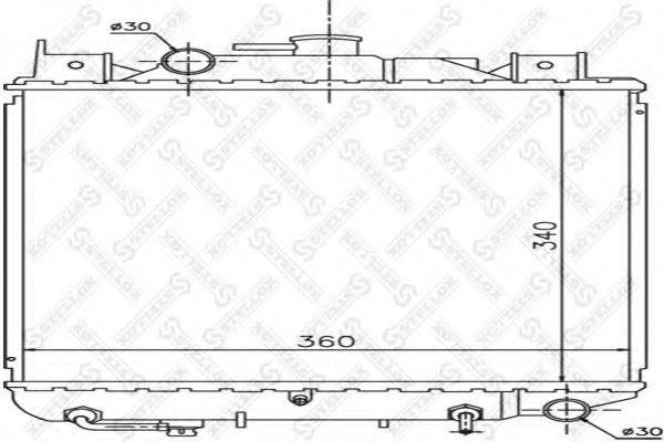 STELLOX 1026248SX Радіатор, охолодження двигуна