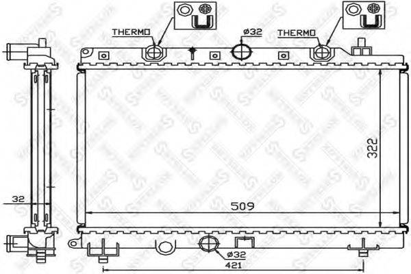 STELLOX 1026279SX Радіатор, охолодження двигуна