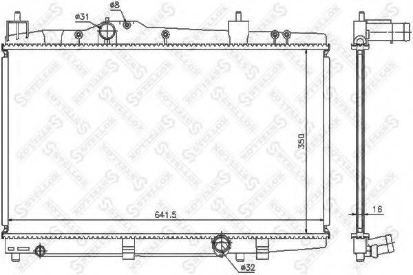 STELLOX 1026314SX Радіатор, охолодження двигуна