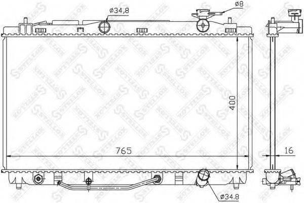 STELLOX 1026334SX Радіатор, охолодження двигуна