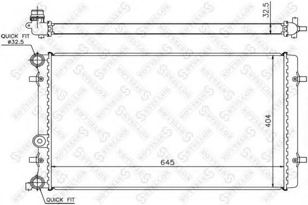 STELLOX 1026401SX Радіатор, охолодження двигуна