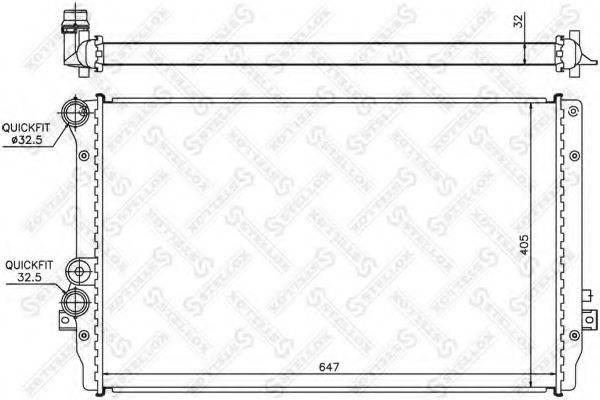 STELLOX 1026402SX Радіатор, охолодження двигуна