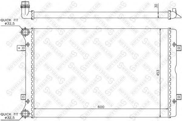 STELLOX 1026403SX Радіатор, охолодження двигуна