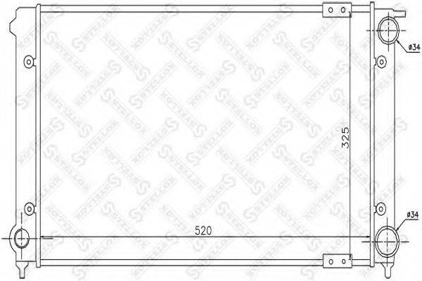 STELLOX 1026414SX Радіатор, охолодження двигуна