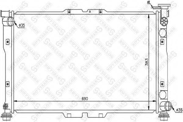 STELLOX 1026473SX Радіатор, охолодження двигуна