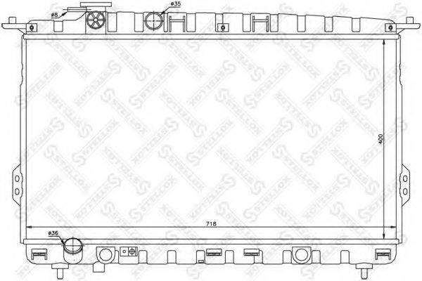 STELLOX 1026479SX Радіатор, охолодження двигуна