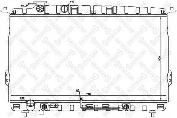 STELLOX 1026480SX Радіатор, охолодження двигуна