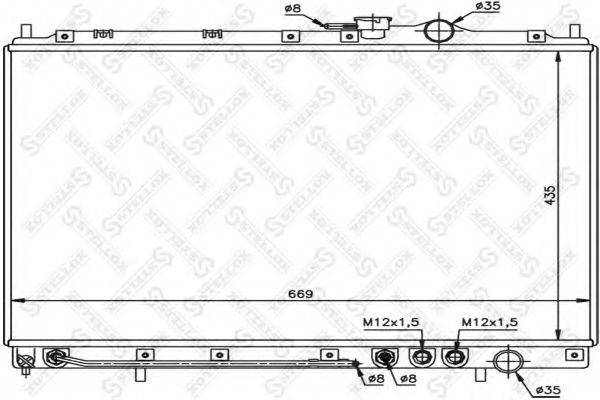 STELLOX 1026482SX Радіатор, охолодження двигуна