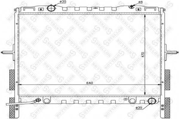 STELLOX 1026495SX Радіатор, охолодження двигуна