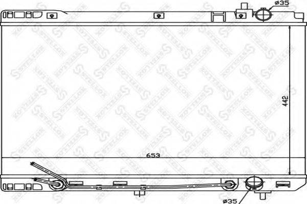 STELLOX 1026500SX Радіатор, охолодження двигуна