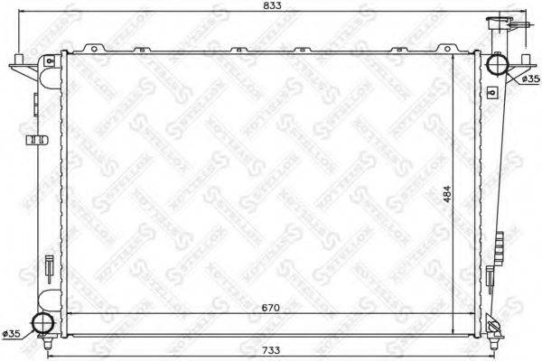 STELLOX 1026509SX Радіатор, охолодження двигуна