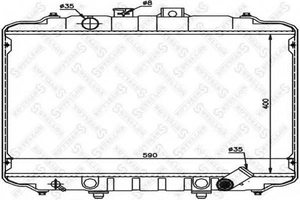 STELLOX 1026528SX Радіатор, охолодження двигуна