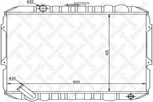 STELLOX 1026530SX Радіатор, охолодження двигуна