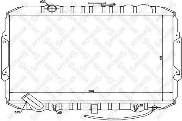 STELLOX 1026531SX Радіатор, охолодження двигуна