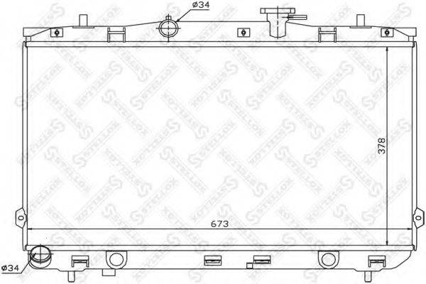 STELLOX 1026533SX Радіатор, охолодження двигуна