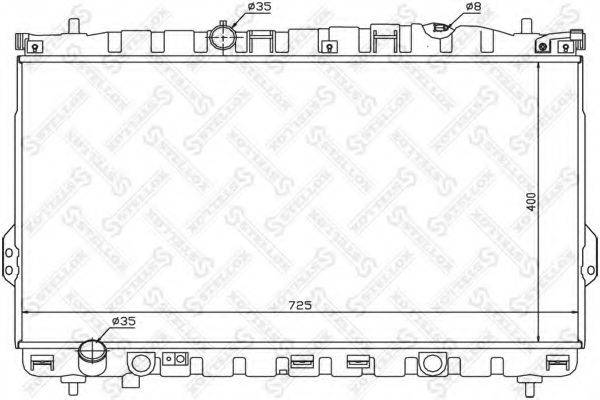 STELLOX 1026537SX Радіатор, охолодження двигуна