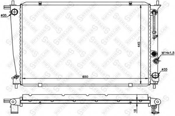 STELLOX 1026539SX Радіатор, охолодження двигуна