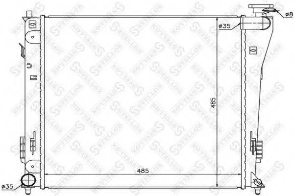STELLOX 1026627SX Радіатор, охолодження двигуна