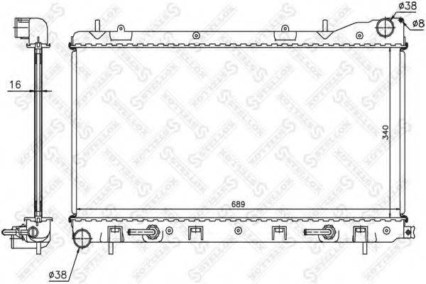 STELLOX 1026642SX Радіатор, охолодження двигуна