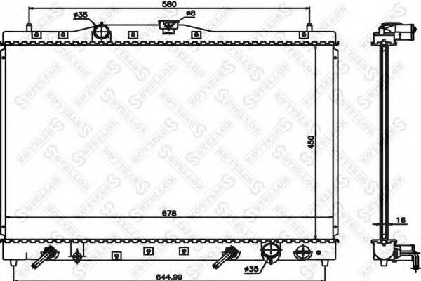 STELLOX 1026671SX Радіатор, охолодження двигуна