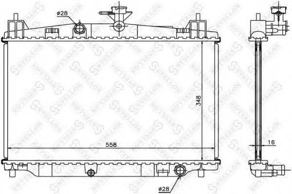 STELLOX 1026699SX Радіатор, охолодження двигуна