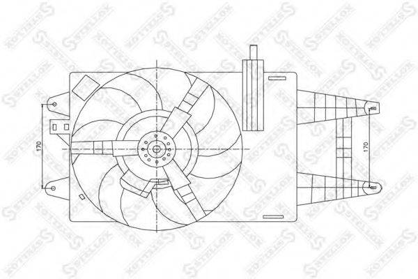 STELLOX 2999075SX Вентилятор, охолодження двигуна