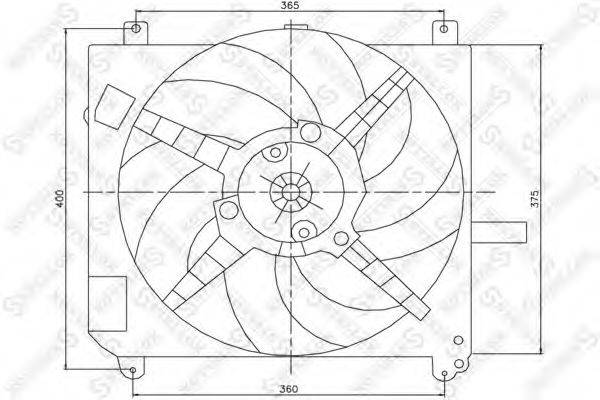 STELLOX 2999112SX Вентилятор, охолодження двигуна