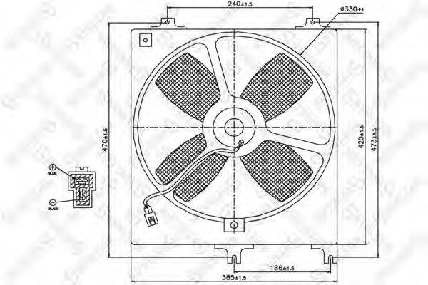 STELLOX 2999131SX Вентилятор, охолодження двигуна