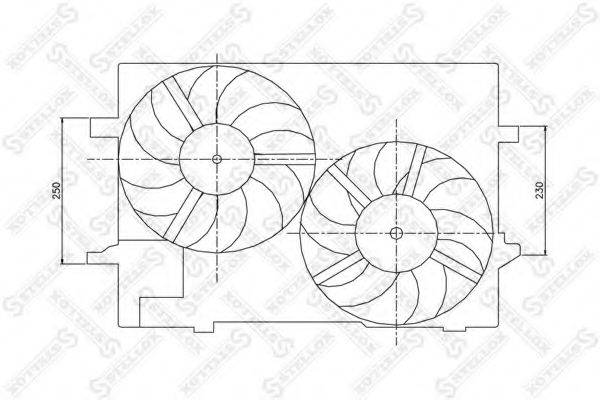 STELLOX 2999134SX Вентилятор, охолодження двигуна