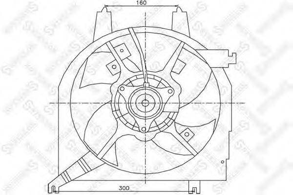 STELLOX 2999144SX Вентилятор, охолодження двигуна