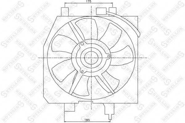 STELLOX 2999161SX Вентилятор, охолодження двигуна