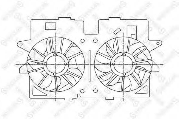 STELLOX 2999162SX Вентилятор, охолодження двигуна