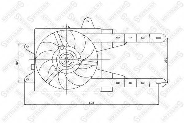 STELLOX 2999294SX Вентилятор, охолодження двигуна