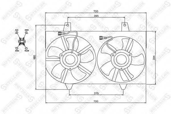 STELLOX 2999361SX Вентилятор, охолодження двигуна