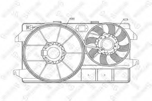 STELLOX 2999366SX Вентилятор, охолодження двигуна