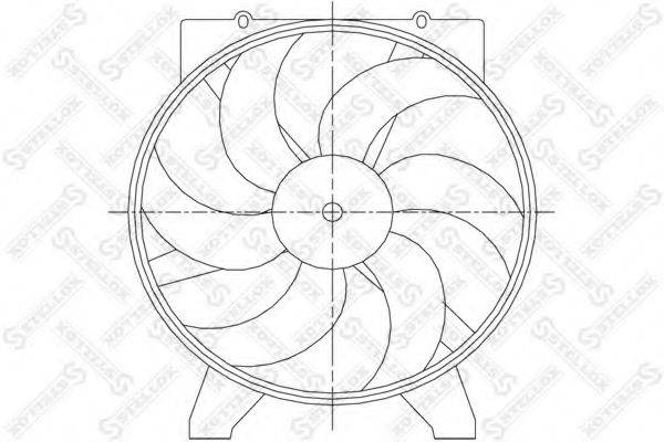 STELLOX 2999384SX Вентилятор, охолодження двигуна