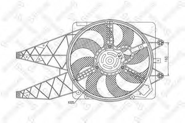 STELLOX 2999408SX Вентилятор, охолодження двигуна