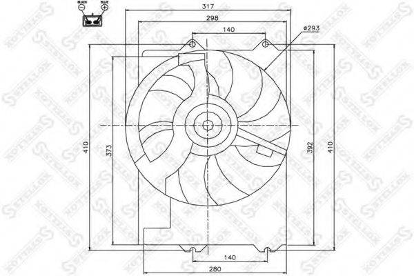 STELLOX 2999419SX Вентилятор, охолодження двигуна