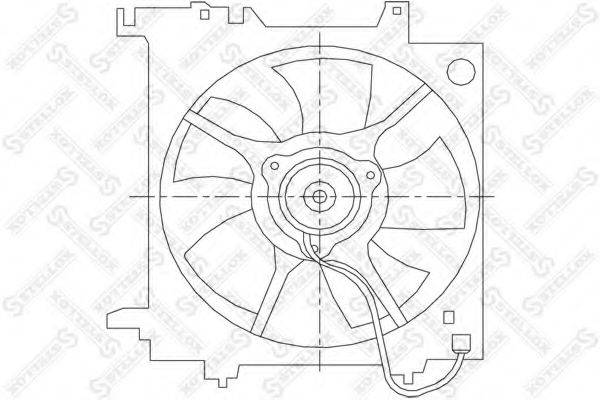 STELLOX 2999425SX Вентилятор, охолодження двигуна
