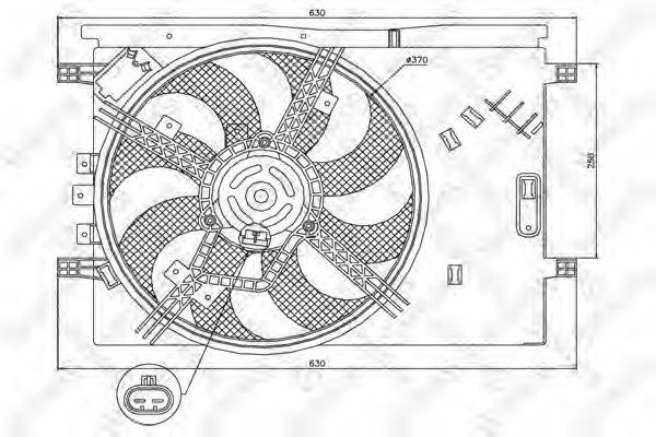 STELLOX 2999446SX Вентилятор, охолодження двигуна