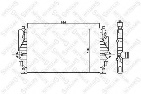 STELLOX 1040163SX Інтеркулер